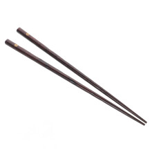 Solid Wood Slip Chopsticks for Sushi and Sashimi, Wooden Brown, Moribashi Sticks, 25 cm Length