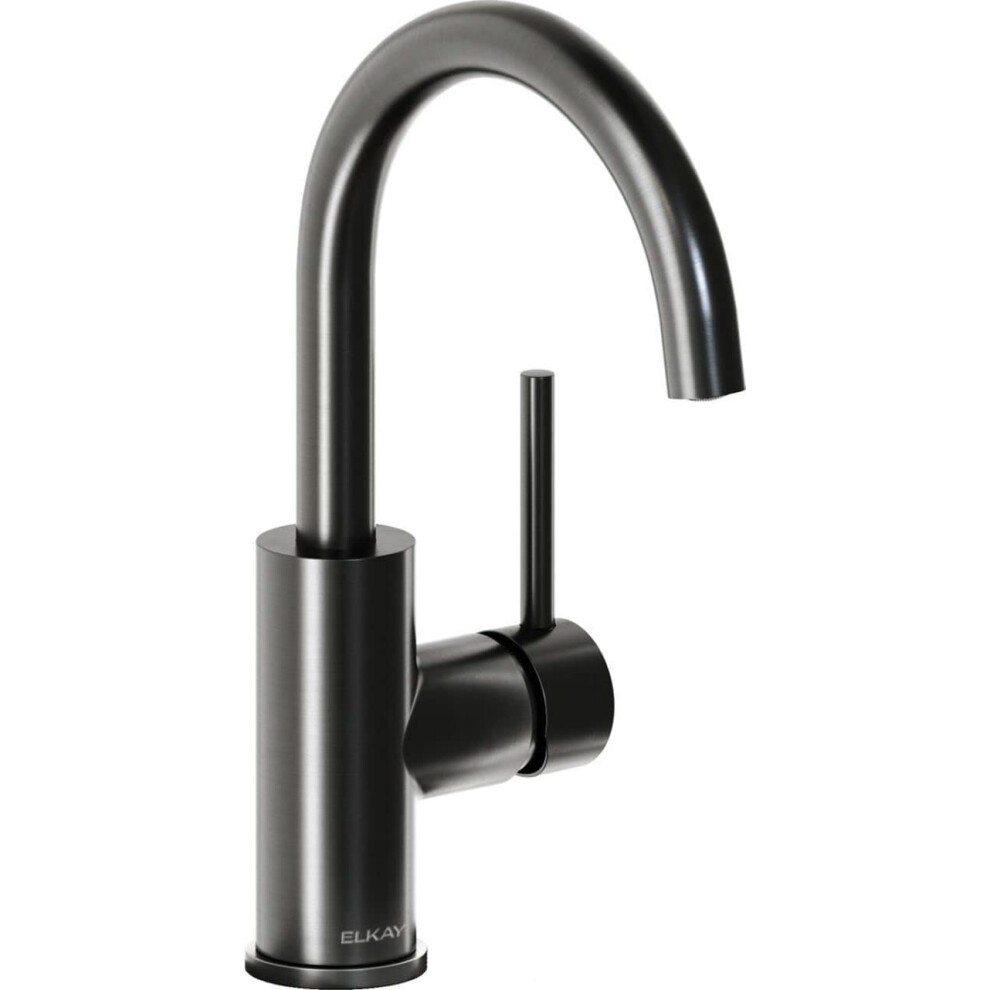 Photos - Tap Hidden Part Elkay LKAV3021 Avado 1.8 GPM Single Hole Bar Faucet Includes Escutcheon Black Stainless LKAV3021BK 