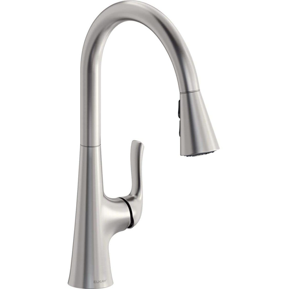 Photos - Tap Hidden Part Elkay LKHA1041 Harmony 1.8 GPM Single Hole Pull Down Kitchen Faucet Includes Escutcheon Lustrous Steel LKHA1041LS 