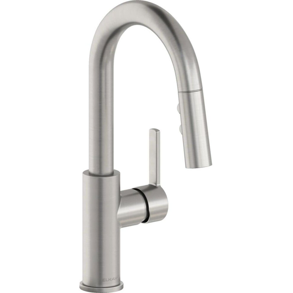 Photos - Tap Hidden Part Elkay LKAV3032 Avado 1.8 GPM Single Hole Pull Down Bar Faucet Includes Escutcheon Lustrous Steel LKAV3032LS 