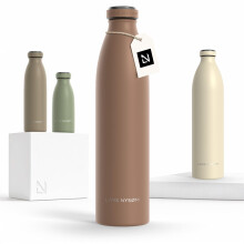 LARS NYSM Bottiglia d'Acqua Isolata in Acciaio Inossidabile 12oz 17oz 25oz 34oz 51oz | Termos per Bevande Calde e Fredde