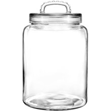 Daitouge 3 gallon glaskrukke med l?g Bred mund Stor glasbeholder med l?g Super stor kagekrukke til madopbevaring Sukkermelkager Hundegodbidder