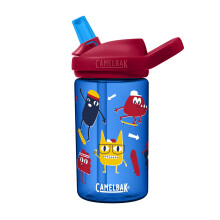 CamelBak Eddy+ Kids Trinkhalm-Flasche Tritan Renew Skate Monsters, 14oz