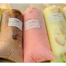 100 Disposable ICE POP BAG for Frozen Treats Smoothies and Yogurt Sticks. Size variations: 10x25 5x20 8x10 cm. (Large)