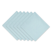 DII Ensemble de Serviettes Solides Collection 20x20 Bleu Oeuf de Robin 6 Pices