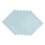 DII Ensemble de Serviettes Solides Collection 20x20 Bleu Oeuf de Robin 6 Pices 1