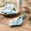 DII Ensemble de Serviettes Solides Collection 20x20 Bleu Oeuf de Robin 6 Pices 4