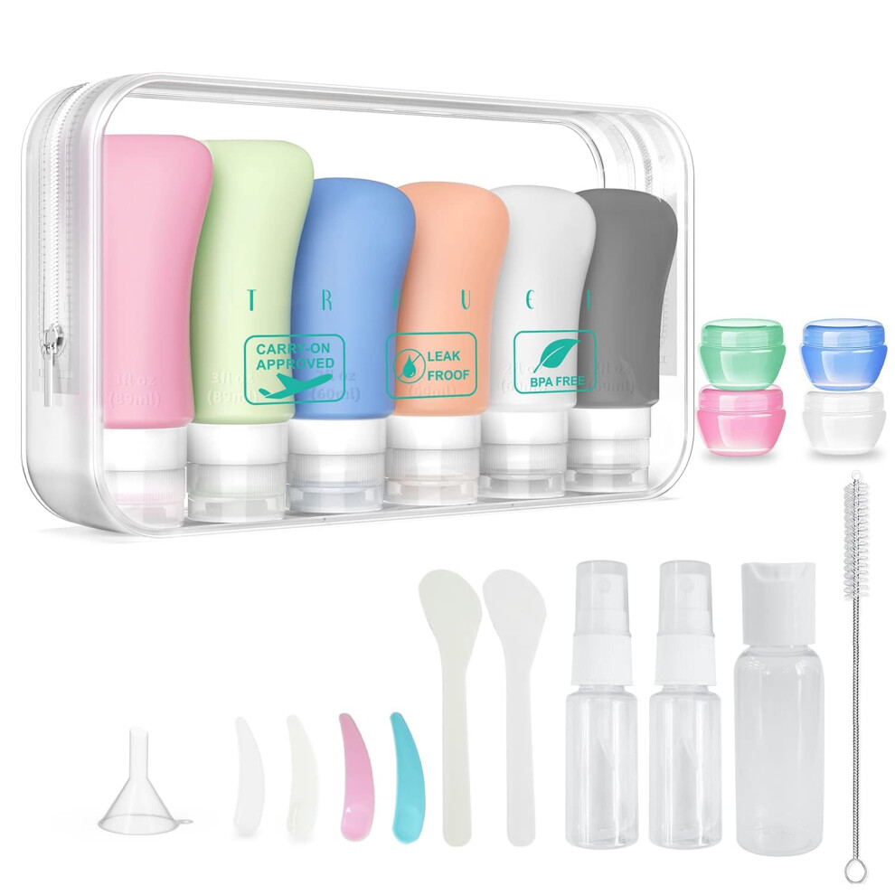 22 Pack Travel Bottles 3oz 2oz Leak Proof Travel Accessories Toiletries Travel Shampoo And Conditioner Bottles Perfect for Business or Personal T