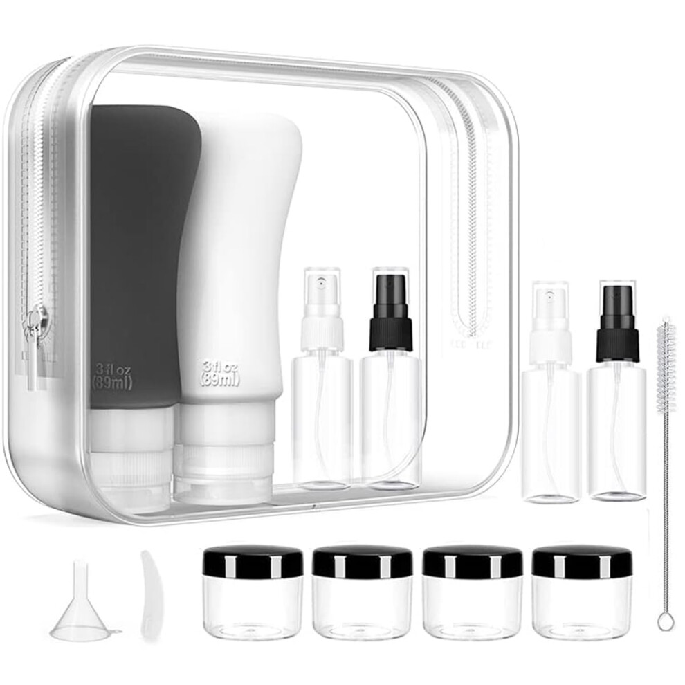 18 Pack Travel Bottles 3oz 2oz Leak Proof Travel Accessories Toiletries Travel Shampoo And Conditioner Bottles Perfect for Business or Personal T