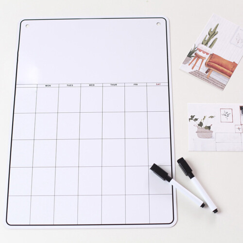 Whiteboard Monthly Planner Refrigerator Magnetic 2