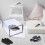 2Pcs Plastic Shoes Storage Box Grey Durable Stackable Organizer 7