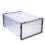 2Pcs Plastic Shoes Storage Box Grey Durable Stackable Organizer 5