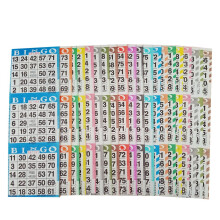 American Games Bingo Paper Game Cards - 3 kort - 20 bingoark - 50 bcker - 20 frger tillverkade i USA