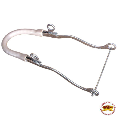 HILASON Western Horse Hackamore Bit med rrtckt mun 1
