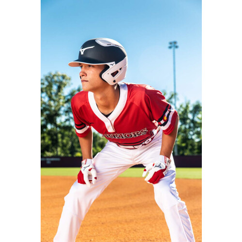 Mizuno Mizuno B6 Volwassen Honkbal Slaghul, Koninklijk-Wit, Groot/X-Groot 2