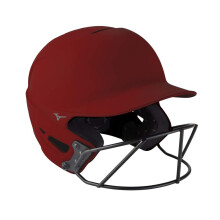 Mizuno F6 Felnott Fastpitch Softball tosisak Cardinal maszkkal, kicsi/kzepes