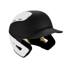 Mizuno B6 Baseball-Schlaghelm fr Erwachsene, Schwarz-Wei, Gre S/M