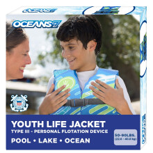 Oceans 7 Schwimmweste fr Kleinkinder, Kinder und Jugendliche, von der US-Kstenwache zugelassen Gren fr 890 Pfund. - Persnliches Schwimmw