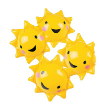 Fun Express - Mini You are My Sunshine badebolde til f?dselsdag - Leget?j - Puster op - Badebolde - F?dselsdag - 12 stk.