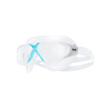 TYR Rogue Femme Zwemmasker Volwassenen, Transparant/Blauw/Grijs