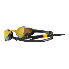 Gafas de nataciσn TYR Tracer-X Elite Racing Oro/Naranja espejadas