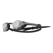Lunettes de natation TYR Tracer-X Elite Racing argent/noir miroir