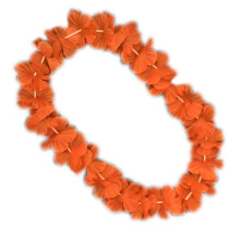 Nhrdelnk Blinkee Hawaiian Flower Lei Orange