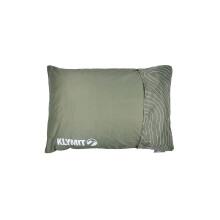Klymit Drift Camping-Kissen, Reisekissen aus geschreddertem Memory-Schaum, mit wendbarem Bezug fr den Auenbereich, Grn, Gre L