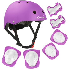 KAMUGO Kids Bike Helmet Toddler Helmet for Ages 28 Boys Girls with Sports Protective Gear Set Knee Elbow Wrist Pads for Skateboard Cycling Scoot