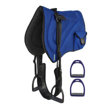 Profissional cavalo equino neoprene acolchoado antiderrapante respirvel bareback sela almofada azul 39194rb