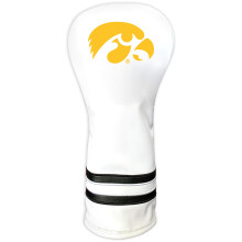 Team Golf NCAA Iowa Hawkeyes White Vintage Fairway Head Cover White Vintage Fairway Golf Club Headcover Form Fitting Design Retro Design