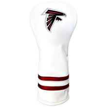 Team Golf NFL Atlanta Falcons White Vintage Fairway Head Cover White Vintage Fairway Golf Club Headcover Form Fitting Design Retro Design