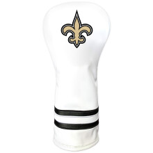 Team Golf NFL New Orleans Saints White Vintage Fairway Head Cover White Vintage Fairway Golf Club Headcover Form Fitting Design Retro Design & Supe