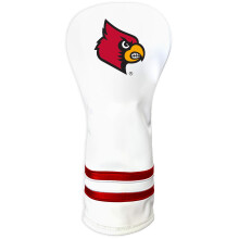 Team Golf NCAA Louisville Cardinals White Vintage Fairway Head Cover White Vintage Fairway Golf Club Headcover Form Fitting Design Retro Design