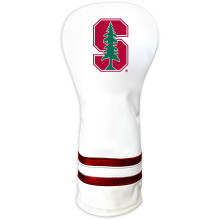 Team Golf NCAA Stanford Cardinal White Vintage Fairway Head Cover White Vintage Fairway Golf Club Headcover Form Fitting Design Retro Design