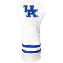 Team Golf NCAA Kentucky Wildcats White Vintage Fairway Head Cover White Vintage Fairway Golf Club Headcover Form Fitting Design Retro Design