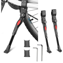 ZOSEN Verstellbarer Fahrradstnder, Aluminiumlegierung, Fahrradseitensttze fr 22, 24, 26 Zoll / 700C-Fahrrder, mit 2 Sechskantschlsseln (2 Stck)