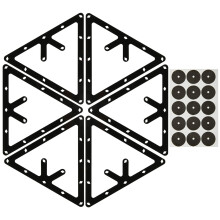 CM Set van 6 Bladen Magic Ball Rack Pro Driehoek Billiards Ball Rack met Pooltafel Marker Dots
