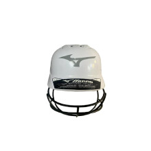 Mizuno MVP Series Solid Slaghulphelm met Fastpitch Softbalmasker, Small/Medium, Wit