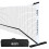 A11N Portable Pickleball Net System 22ft Regulation Size White/Black 1