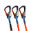 Leichte Spinlock-Sicherheitsleine mit 3 Clips, 1 m fest und 2 m elastisch 2