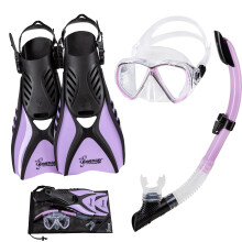 Seavenger Hanalei Anti-Fog 4-delt snorkels?t (bl?d lavendel lille)