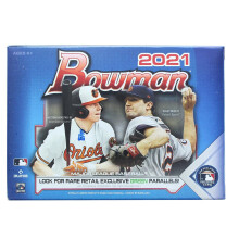 2021 Bowman Baseball 6-pack Blaster Box Fabriksfrseglad (72 kort per kartong)
