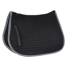 ORZO ADEPTO imbottito SELLA SADDALE EQUESTRO trapuntato a tutti gli effetti per cavalli con rivestimento bicolore - nero - cavallo