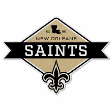 Rico Industries NFL New Orleans Saints Diamantvormige Pennant - Woon- en Kamerdecoratie - Zacht Vilt 18x0,10x18
