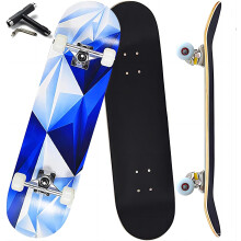 Anyfun Pro Complete Skateboards para principiantes Nias Nios Kids Jvenes Adolescentes 31 """" x8 """" Pasteles de skate 7 capas Canadian Maple Double