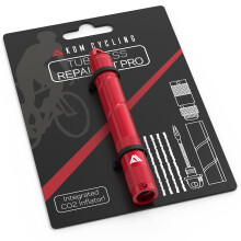 Kit de rparation de pneus tubeless KOM Cycling pour vlos 8 couleurs ! Rpare les crevaisons des pneus de VTT et de vlo de route Red PRO avec g