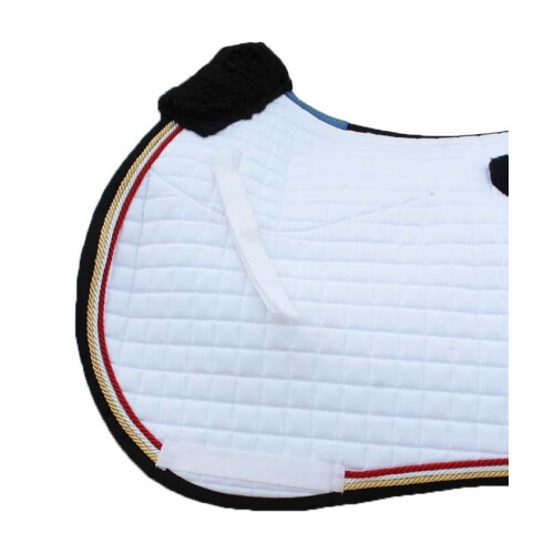 Almofada de selim CHALLENGER Horse Ingls acolchoado multiuso de l confortvel branco 72TS36WH 2