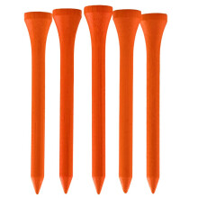 TH Golf Premium Tr? Golf Tees - 100 STK Flere farver og st?rrelser Castle Tees (70 mm Neon Orange)