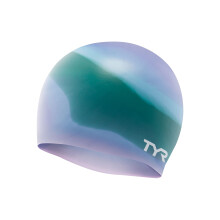 TYR Junior Tie Dye Zwemcap, Paars/Groen